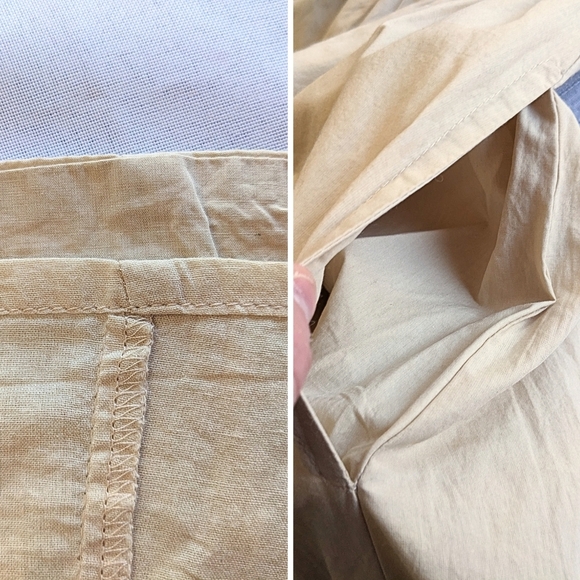 NWT LOVE THE LABEL Blake Ecru Cottagecore Smocked Puff Sleeve Maxi Dress Size L - Picture 7 of 9